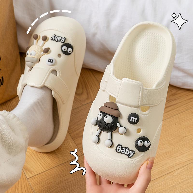 Women's 2025 Anti-slip Closed Toe Half Slippers - New Summer Style for Office Wear