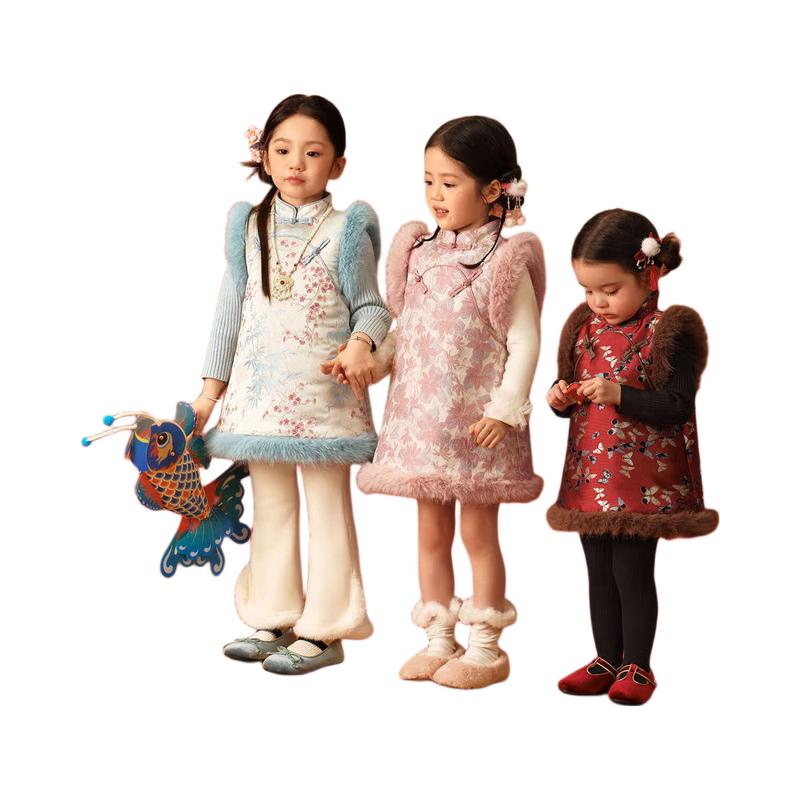 LUSON Okids Girls' New Year Cheongsam Dress