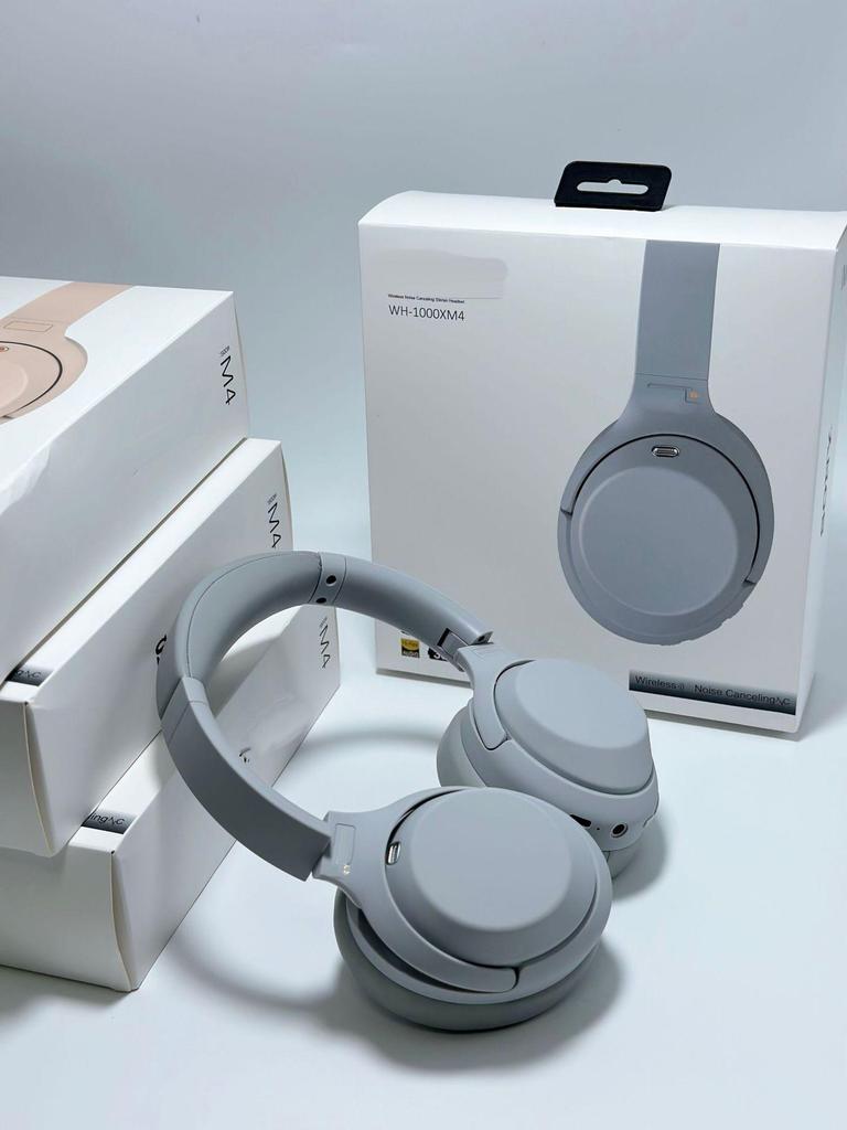 WH1000XM4 Noise Cancelling Bluetooth Over-Ear Headphones - New Model, Stereo, Wireless, Ideal for Sports and Calls