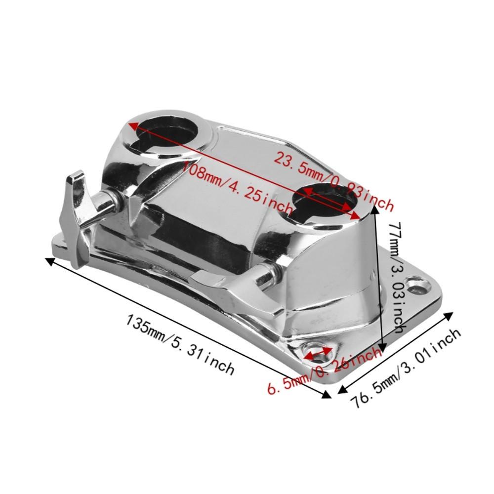 Metal Drum Mounting Bracket Silver Mount Bracket Sturdy Extension Bracket Drum Set Accessory