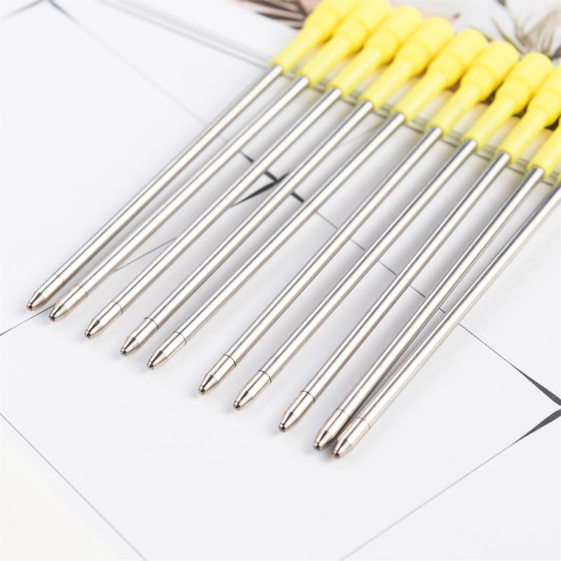 82mm Metal Pen Refill Crystal Diamond Head Ballpoint Pen Refill For Student Stationery Business