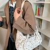 New Large Capacity Crossbody Bag Floral Retro Shoulder Bag Korean Fashi Trendy Comfortable and Versatile Texture Storage Bags