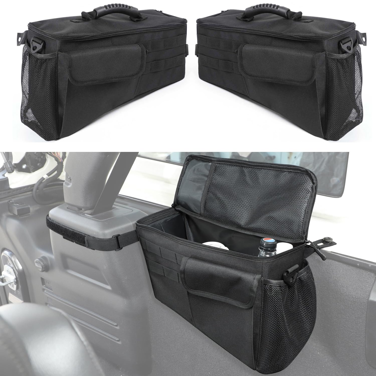 

YOCTM Trunk Side Storage Bag for Jeep Wrangler JK JL JLU Tail Rear Suitcase Side Storage Tool Storage Bag (2007-2017), (2018-2019), (2020-2024), Box, чёрный