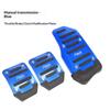 Aluminum Alloy Car Brake Gas Pedal Covers Anti Slip Thickened Wear Resistant Foot Pads Easy Install for Auto Replacement