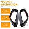 Pair of Rear Muffler Exhaust Pipe Covers for 18-22 BMW 5 Series G30/G38
