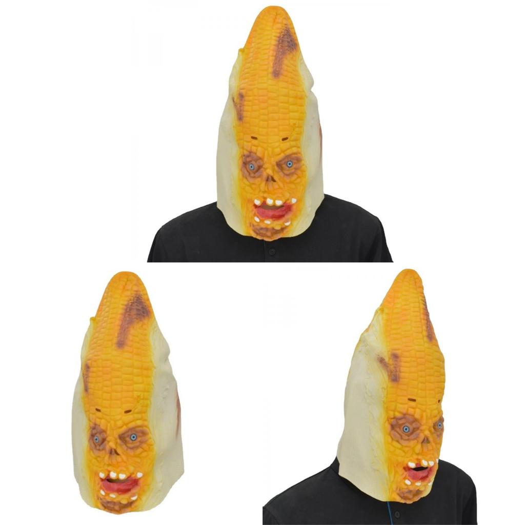 Corn Monster Mask Latex Cosplay Costume For Halloween Parties