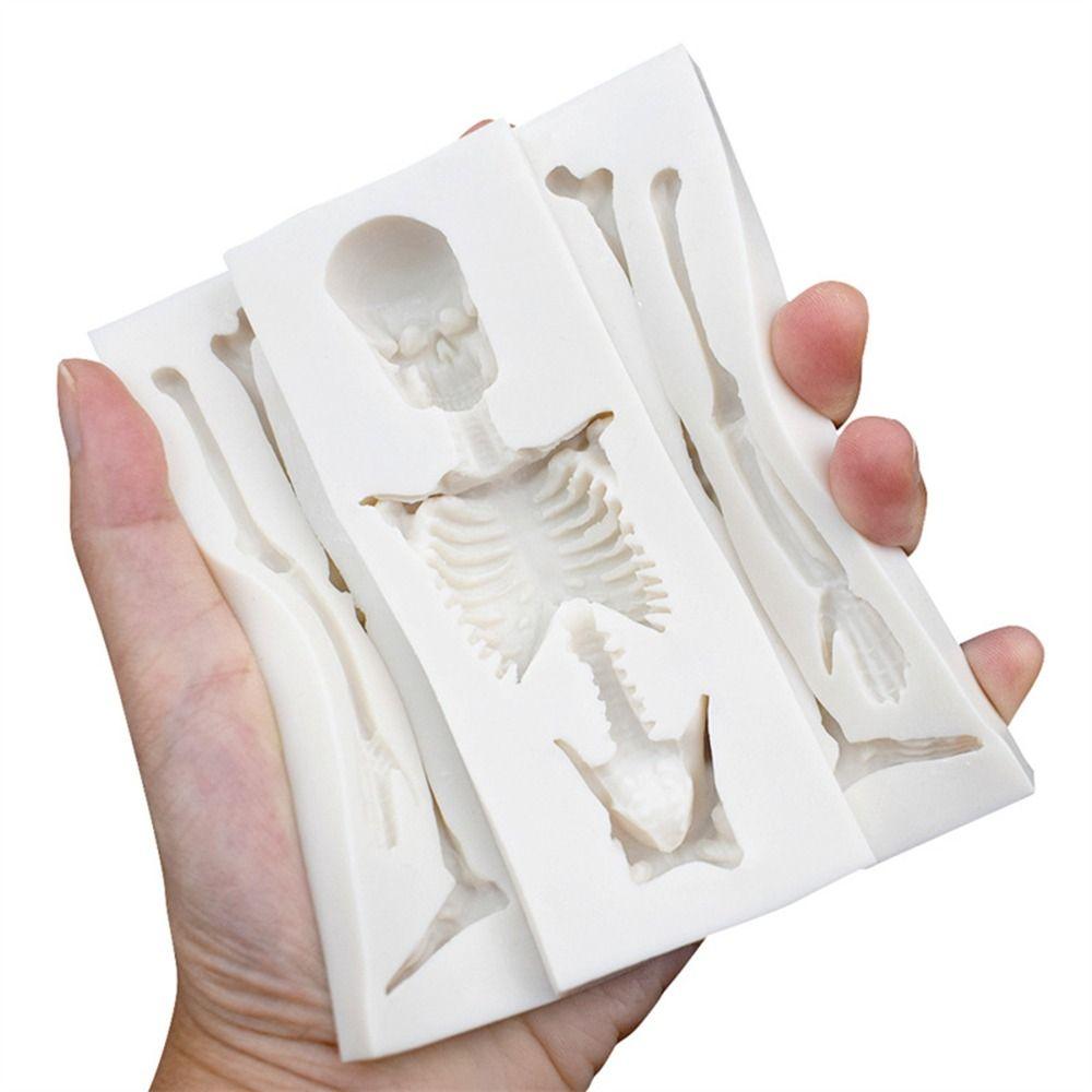 Decorative Drip Mold Cake Decorating Silicone Mold Chocolate Mould Halloween Skeleton Turn Sugar