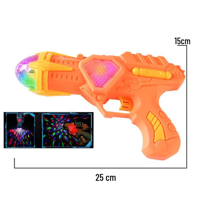 Light-Up Rotating Toy Gun with Music and Projected Images, MP7 Model