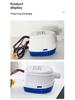 12V Automatic Marine Bilge Pump for Low Water Levels - Small DC Submersible Pump for Yachts and RVs