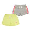 Girls Cotton Blend Side Stripe Shorts (Pack of 2)