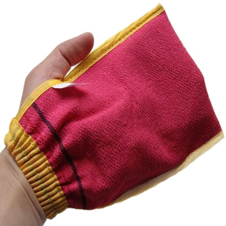 Luvas Esfoliantes de Banho Coreanas de Dupla Face e Esfoliante de Costas