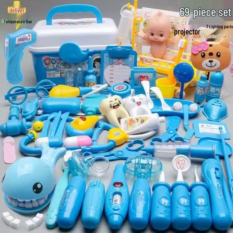 Children's Doctor Kit: Simulation Stethoscope, Injection, Pretend Play Set for Boys and Girls