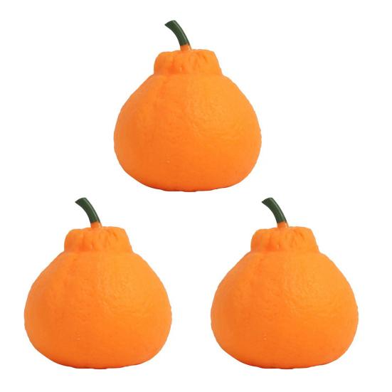 1/2/3/4/5Pcs Stress Relief Orange Toy Decompression Dekopon Tangerine Stress Ball Anti-anxiety Simulation Fruit Squeeze Sensory Fidget Toy