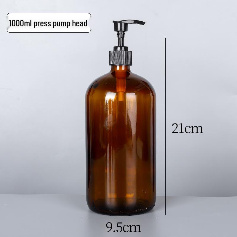 Brown Glass Spray Bottle 500ml/1000ml: Multi-Specification Lotion & Essential Oil Dispenser