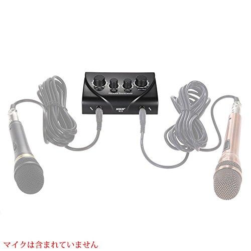 Douk Audio Karaoke Sound Mixer KTV Effect Reverb Microphone Preamplifier Home Audio DVD System Black