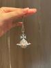 Empress Cixi Blue Pink Saturn Sphere Pendant Diamond Sweater Chain Necklace