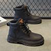 Autumn new breathable high-top Martin boots men's British retro shoes boots platform short boots casual shoes