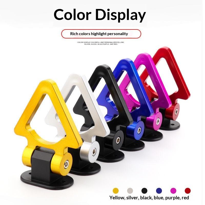 Abs Car Styling Trailer Hooks Simulation Racing Ring Bumper Sticker Decoration Tow Hook Sticker Universal Vehicle Towing Hook