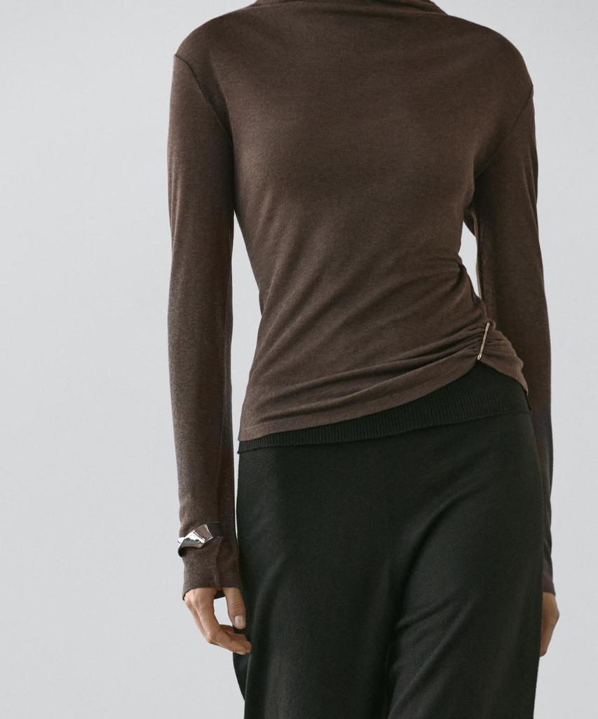 Masimodutti Funnel Neck T-Shirt