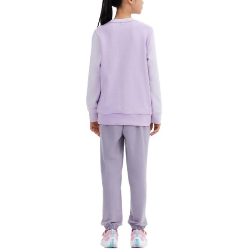 DECATHLON 500 Series Warm Loose Simple Skin-Friendly Sweatpants Smoky Purple Teen