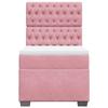 Maison Exclusive - Sommier à lattes de lit avec matelas Rose 100x200 cm Velours