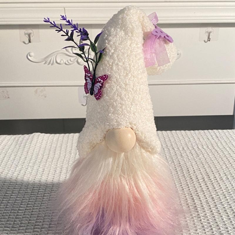 Lavender Gnomes Plush Scandinavian Tomtes Dwarf Swedish Gnomes Ornaments Home Table Valentines Day Decoration Gift