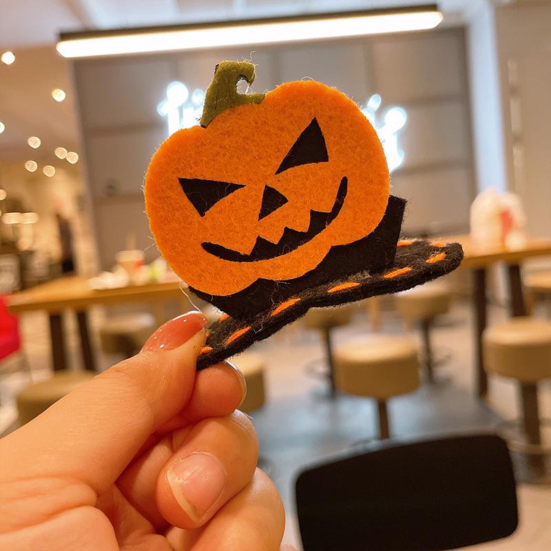 Bandeau Citrouille d'Halloween Squelettique & Pinces à Cheveux Mignonnes pour Enfants