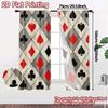 2D Flat Printing  JIT 2pcs   Curtains (Without Rod) Card Curtain Popular Minimalist Curtains Machine Washable Fabric Curtains