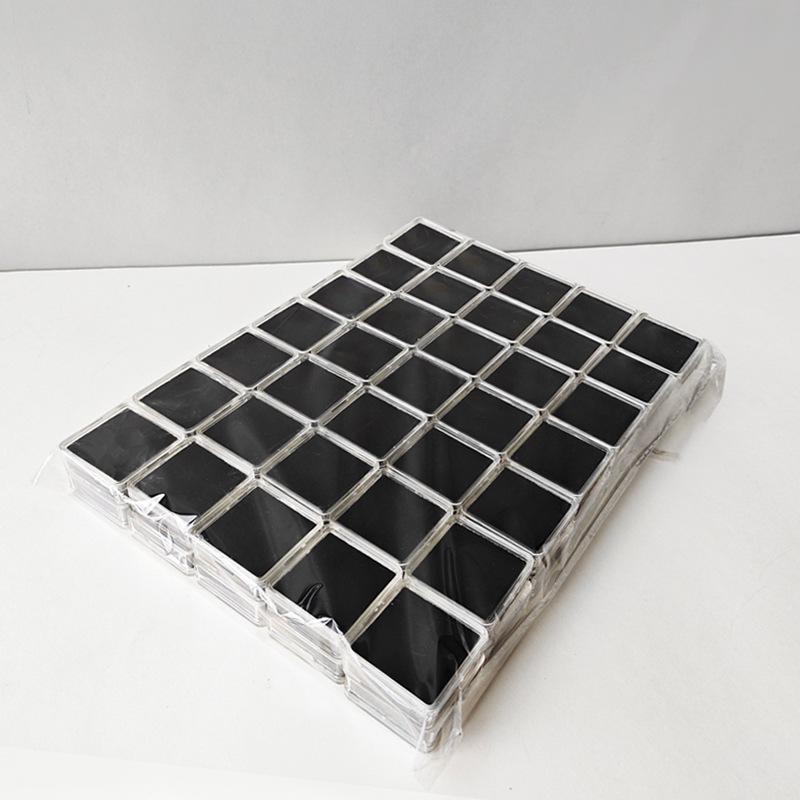 Caixa Quadrada Transparente para Diamantes Soltos e Pedras Preciosas Coloridas - Exibição, Armazenamento, Coleção