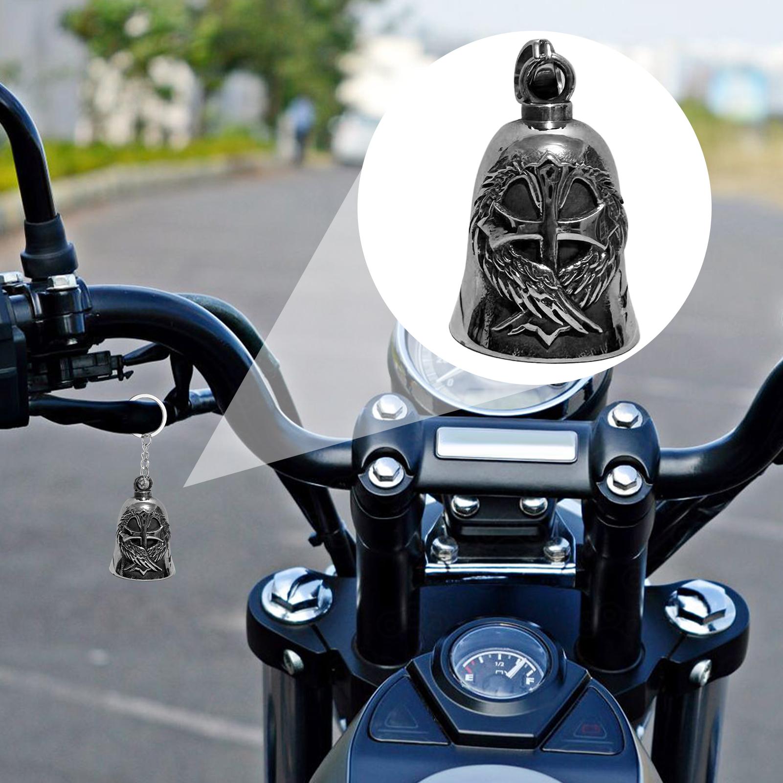 

Motorcycle Guard Bell Good Luck Motorcycle Bell Stylish Alloy Key Chain Motocycling Accessory For Men Women Riders Lovers Family CHINA