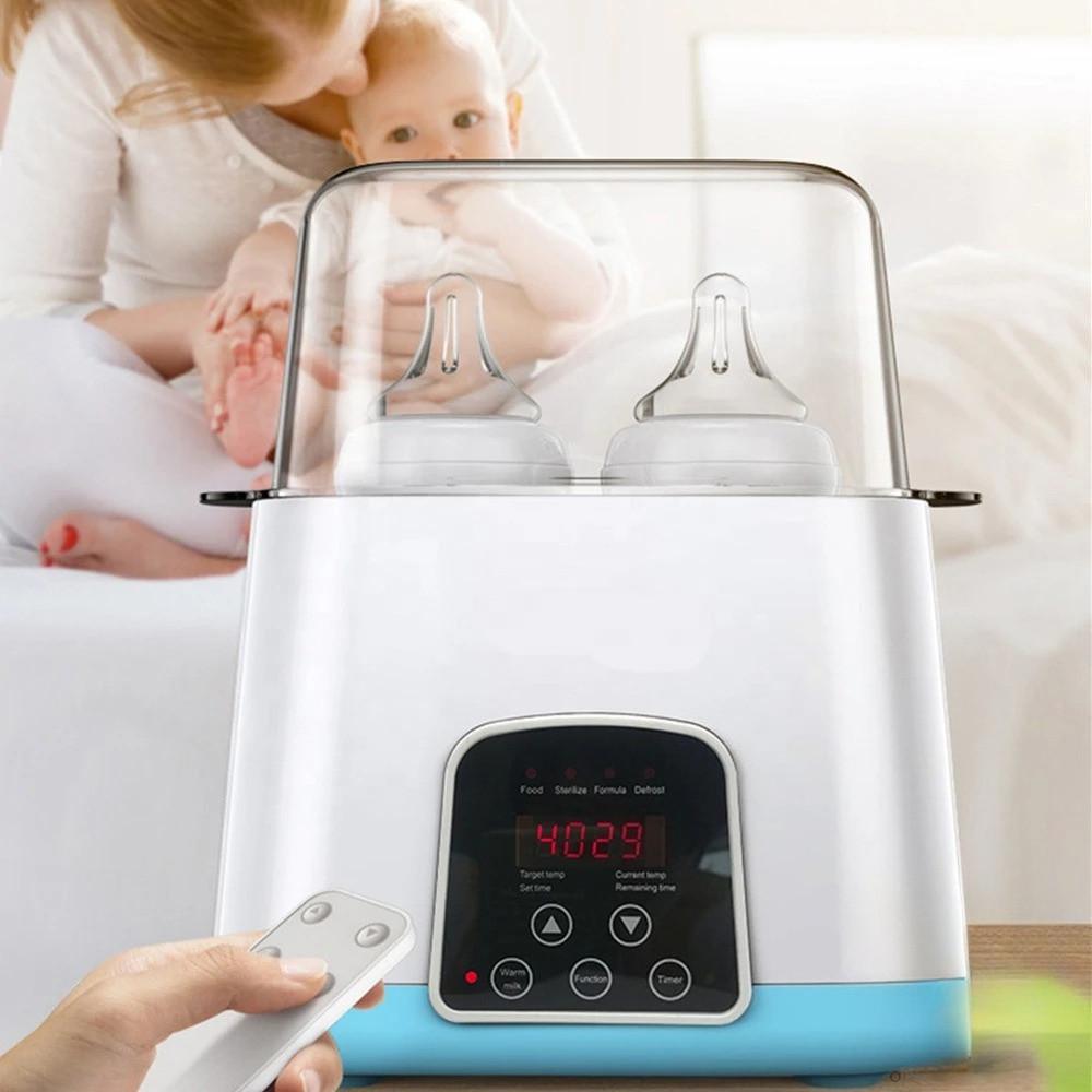 Portable Baby Bottle Warmer Breastmilk Formula LCD Smart Fast Baby Milk Warmer Accurate Temperature Control Milk Warming Device