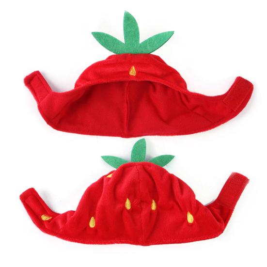 Yousheng Pet Hat Large Strawberry Appearance Dress-up Adjustable Cute Pet Cats Puppy Cosplay Cap for