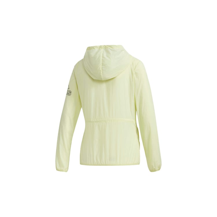 Adidas Jackets Women's Bright Neon Yellow Hooded Moderate FT2885