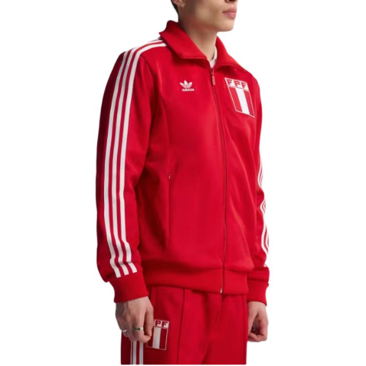 Adidas Originals Full Zip Funnel Neck Long Sleeve Slim Fit Jacket Unisex jackets JM7309