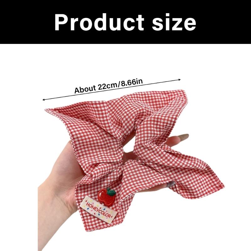 Elegant French Bows Scarf Scrunchie Headbands Hair Accessory For Women Soft Fabric Hair Tie Multipurpose Styling