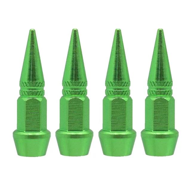 4Pcs Bullet Valve Caps Car Motorcycle Wheel Tire Valve Caps Dustproof Cover 45/60mm Spiked Valve Caps Auto Exterior Amagi