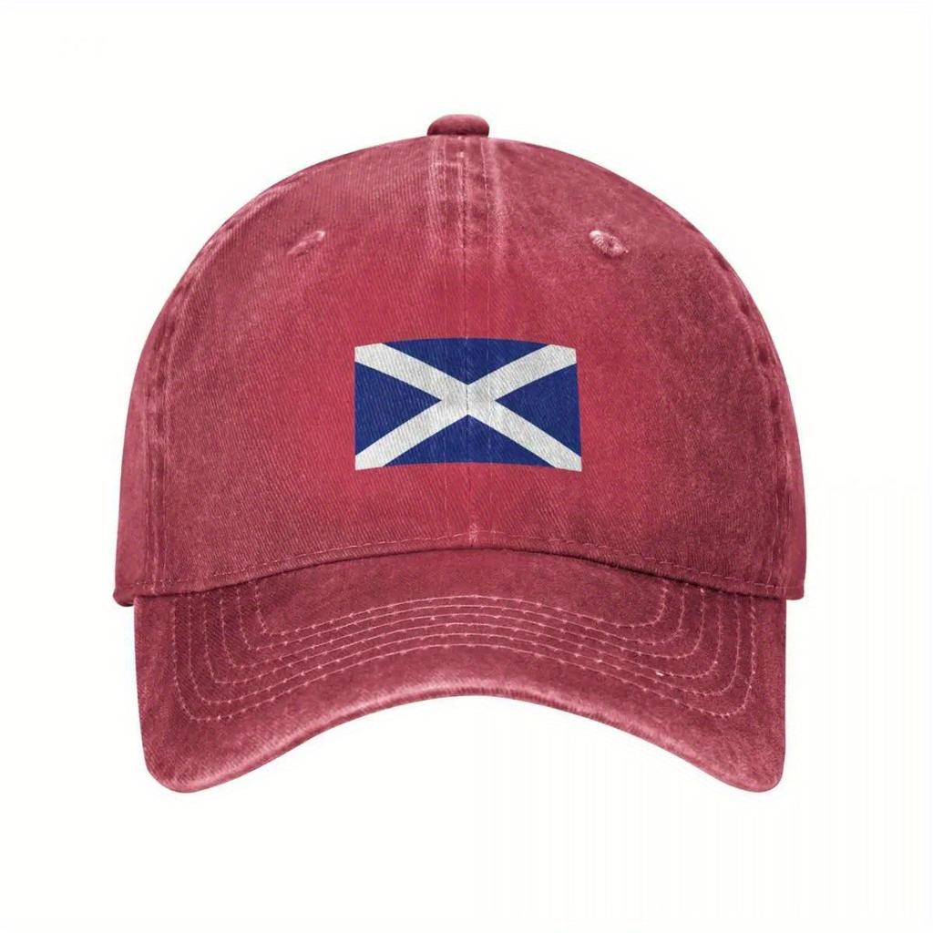 Scotland Flag Scottish St Andrews Cross Baseball Cap Cotton Adjustable Casual Outdoor Sports Adult Cap
