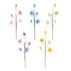 Easter Egg Picks Spring Artificial Flower Branch with Colorful Eggs for Floral Arrangements Party Home Table Centerpiece