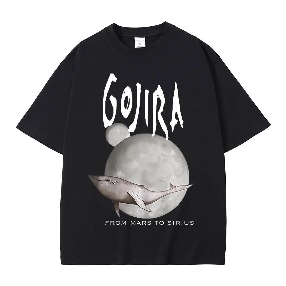 Frankreich Metal Band Gojira From Mars To Sirius Flying Whales Musikalbum Grafik T-Shirt Unisex Wounisex Vintage Gothic Rock T-Shirts Bl