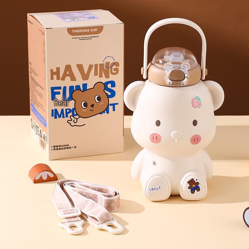 

Shuixi SX 316 Stainless Steel Kids Bear Insulated Straw Cup