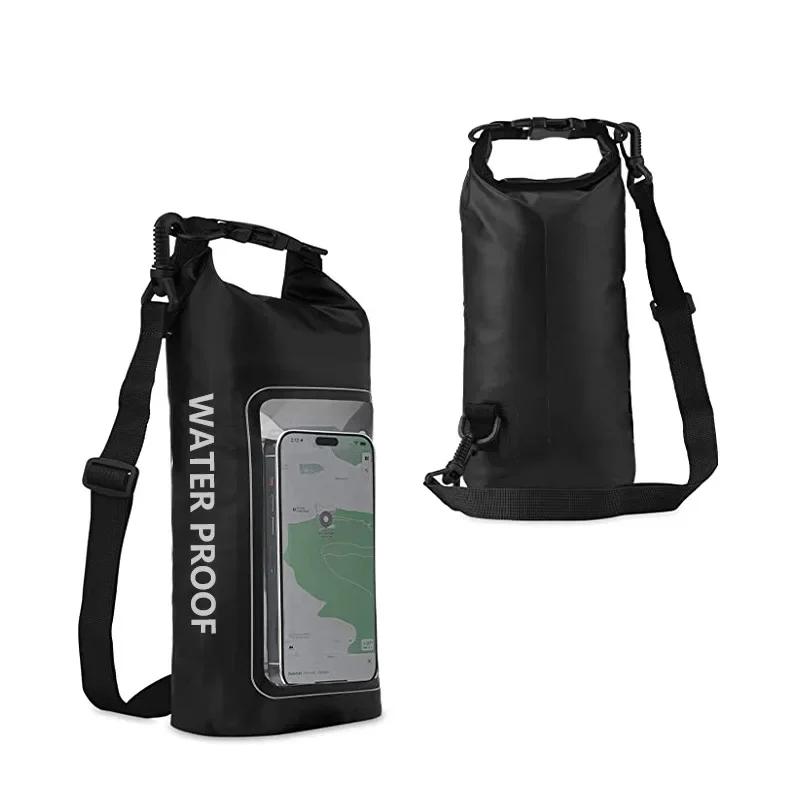 2L Dry Bag Touchscreen PVC Wasserdichte Taschen für Trekking Driften Rafting Surfen Kajak Outdoor Sporttaschen Campingausrüstung