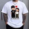 T-shirt Unisex, Koppel T-shirts - 1 Casual Korte Mouw, Goed Passend Voor Dagelijks En Buiten Gebruik In De Zomer