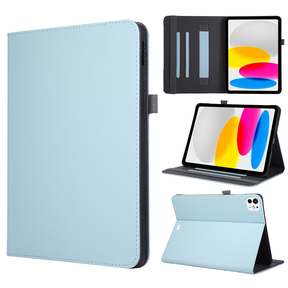For iPad Pro 11 (2025) / (2024) Case Foldable Stand Leather Tablet Cover with Handheld Wristband