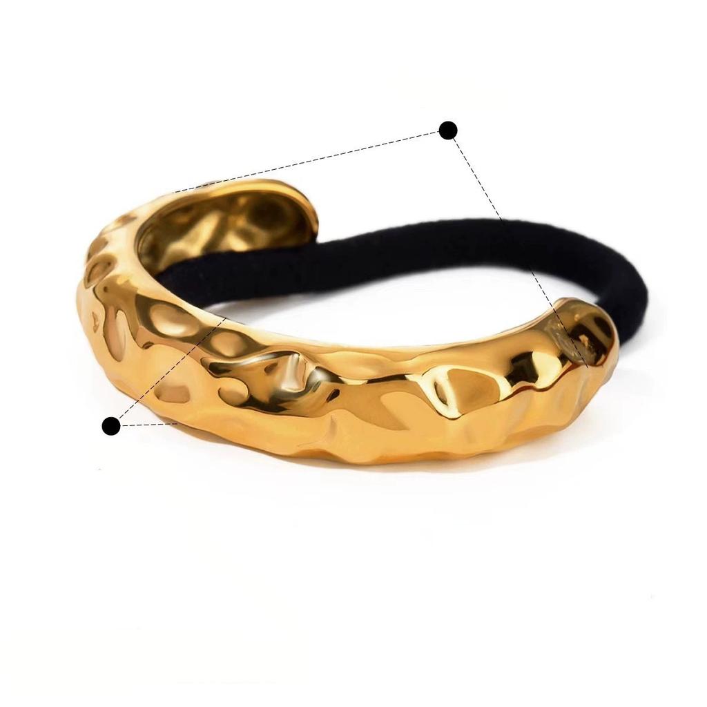 Mode Punk Geometrische Metall Haarspangen Elastische Haargummis Haarseil Stirnbänder Für Damen Mädchen Haarschmuck Geschenke