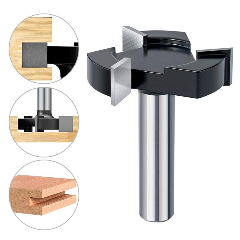 A25F-CNC Spoilboard Surfacing Router Bits, 1/2 Inch Shank, 12.7Mm Diameter, Altin Coated