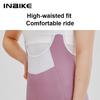 INBIKE Women's Cycling Bibs Pants High-waisted Summer Bike Shorts with Straps Shock Absorbing Bicycle Shorts MTB Cycling Clothes