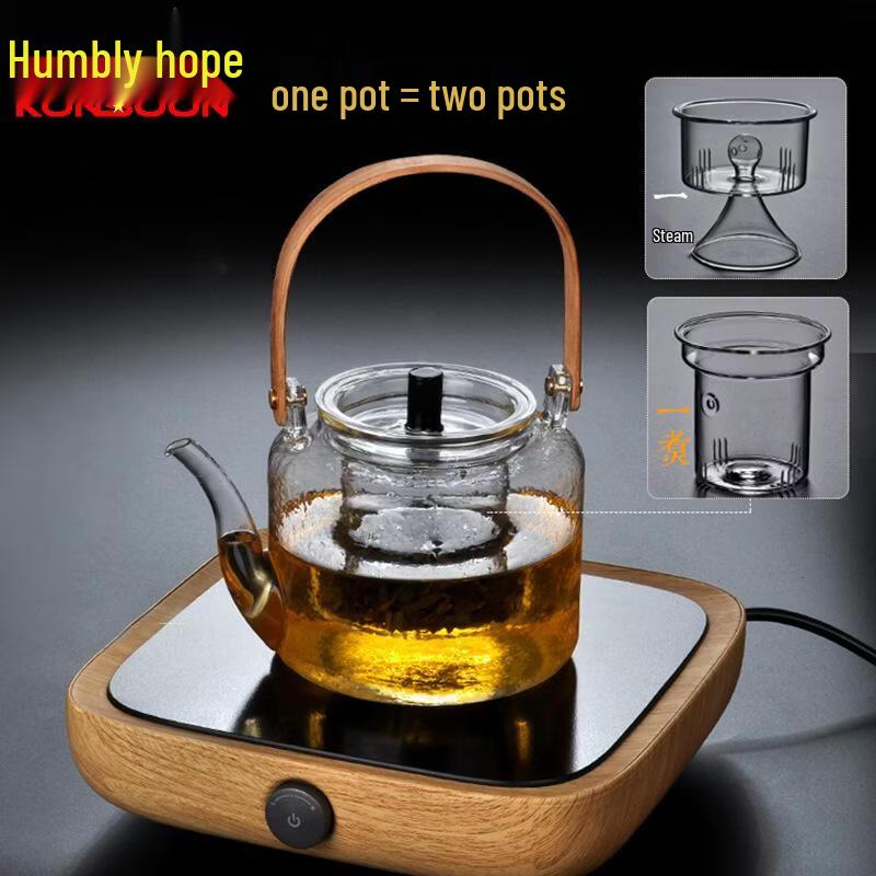 Qianxing Japanese Style High Borosilicate Glass Dual-Use Teapot