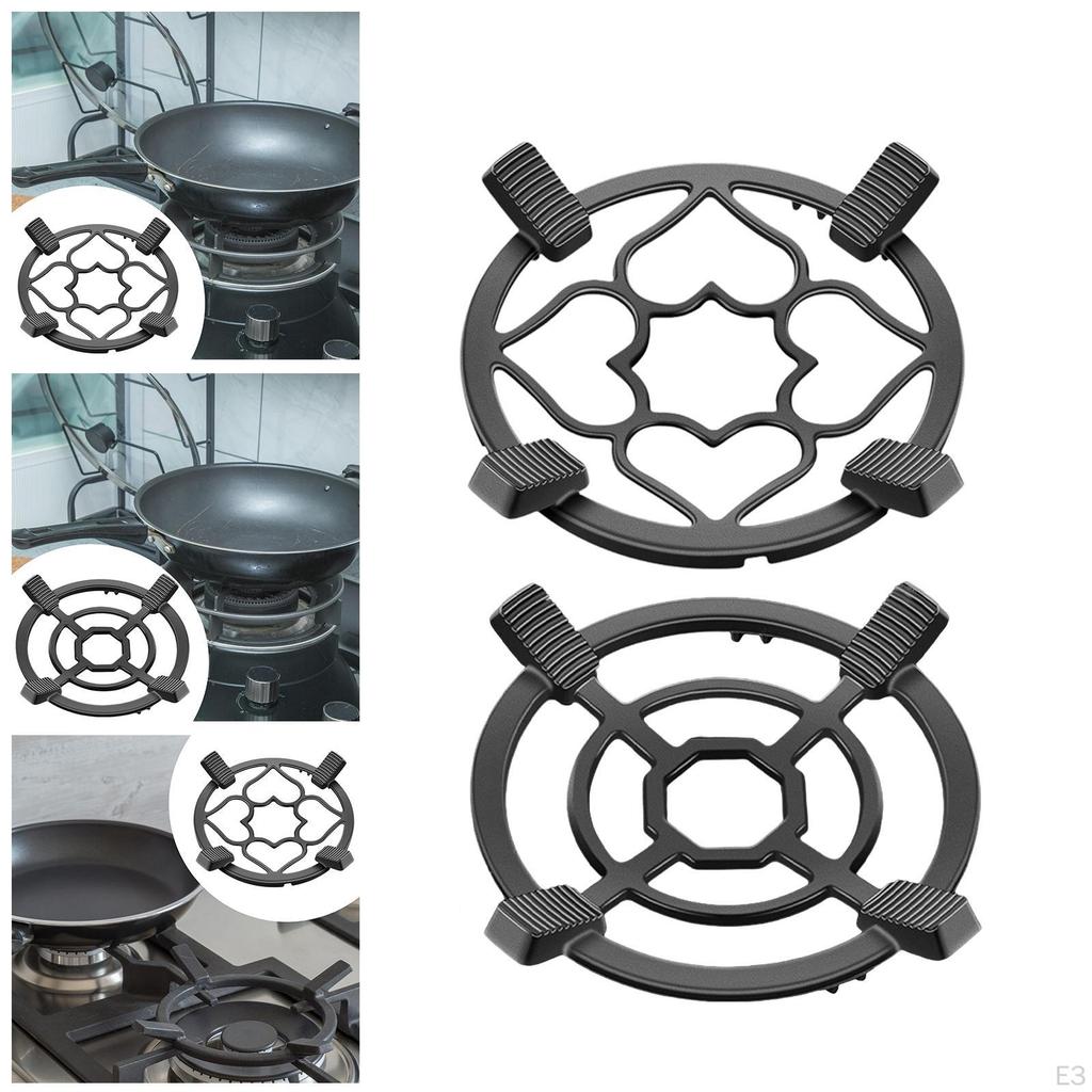 Cast Iron Wok for Gas Cooker Stovetop Stand, Milk Pot Holder Small Saucepan