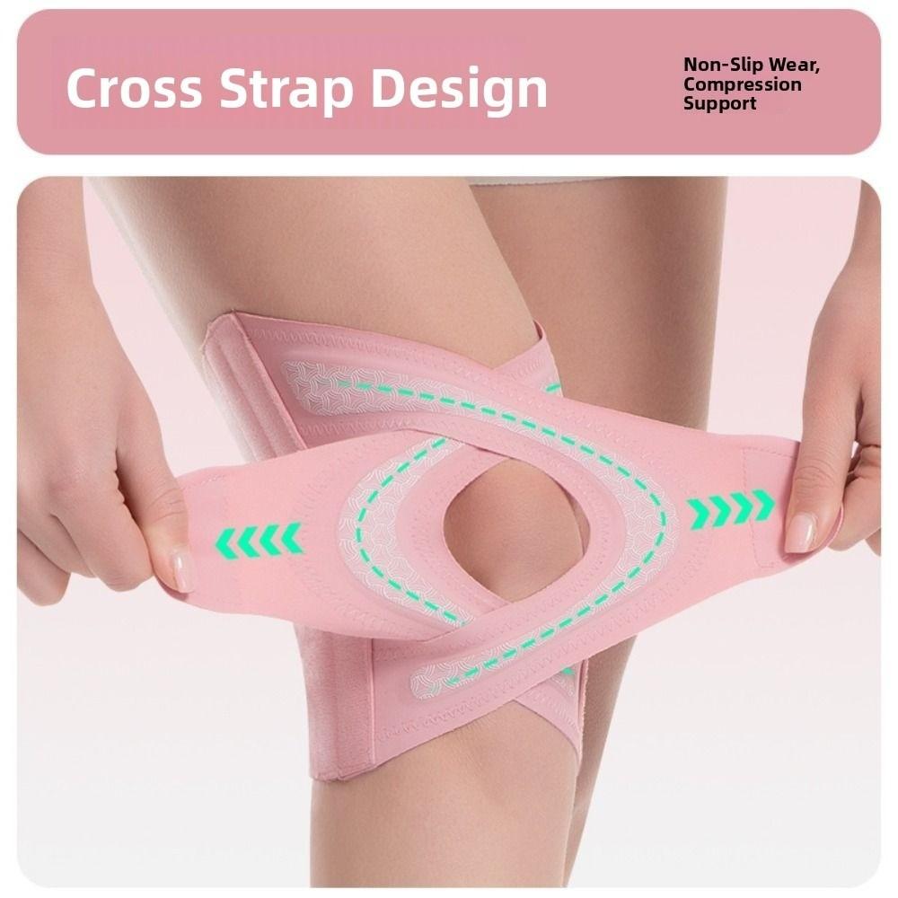 Cross Strap Knee Support Brace Thin Design Fixed Patella Sleeve Sports Knee Pads  Sports Protection