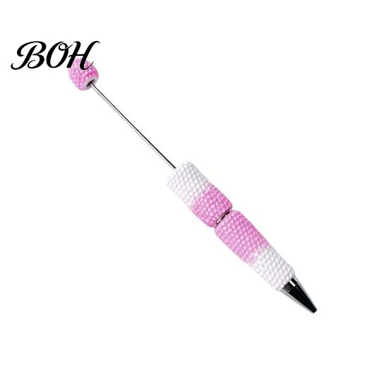 Beadable Ballpoint Pens DIY Pen, Colorful Fancy Beaded Crafting Gift for Students, Party Favors, Creative Office Supplies Novelty Rainbow